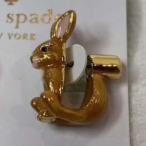 Kate Spade Desert Muse Bunny Ear Jackets Rabbit Enamel 2 pieced Earrings NWT